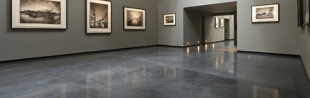 cement floor foyer