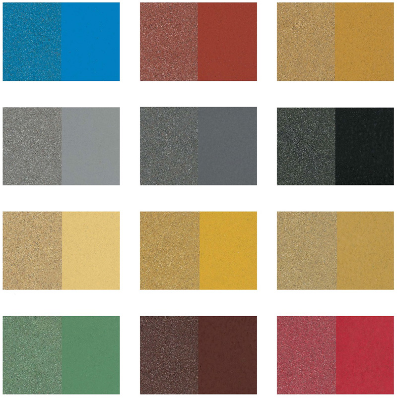 polyurethane concrete floor colour chart