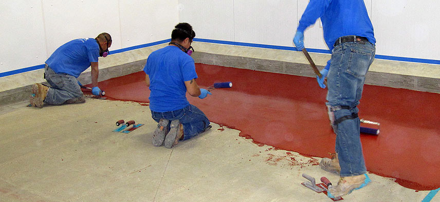 installing polyurethane cement floors