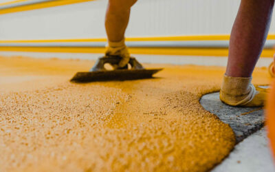 Installing polyurethane cement floors