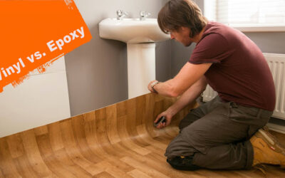 Diamond grind, vinyl Epoxy Flooring vs Vinyl Flooring