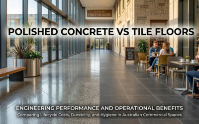 Diamond grind, polished concrete vs tile floors Polished Concrete vs Tile Floors